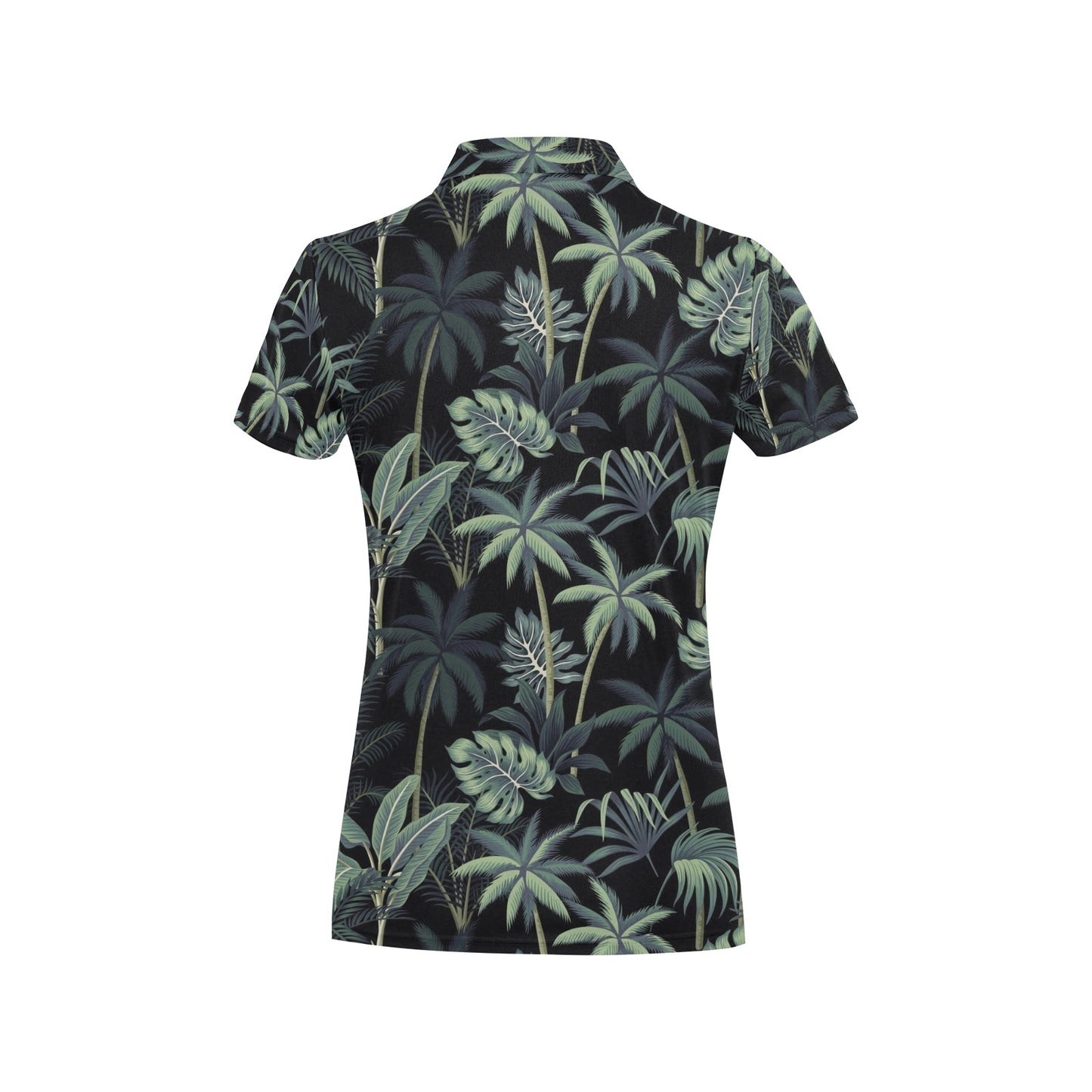 Rainforest Pattern Print Design RF02 Women's Polo Shirt