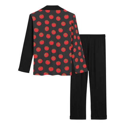 Tomato Print Design LKS305 Women's Long Pajama Set