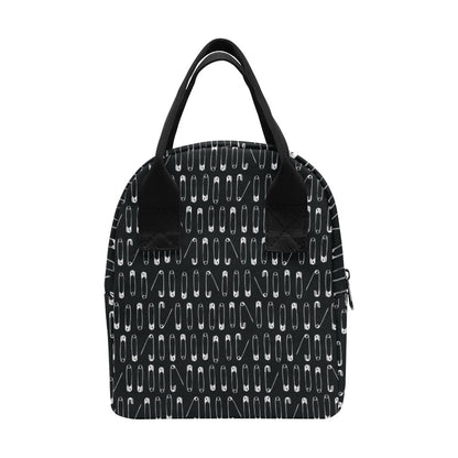 Safety Pin Print Design LKS302 Insulated Lunch Bag