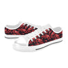 Shrimp Print Design LKS303 Women's White Low Top Shoes