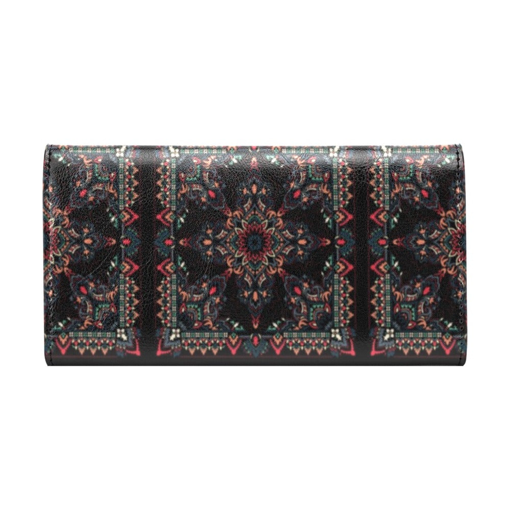 Bandana Print Design LKS307 Women's Trifold Wallet