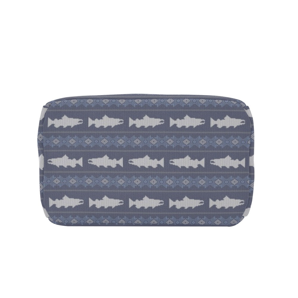 Salmon Fish Knit Style Print Design LKS304 Insulated Lunch Bag