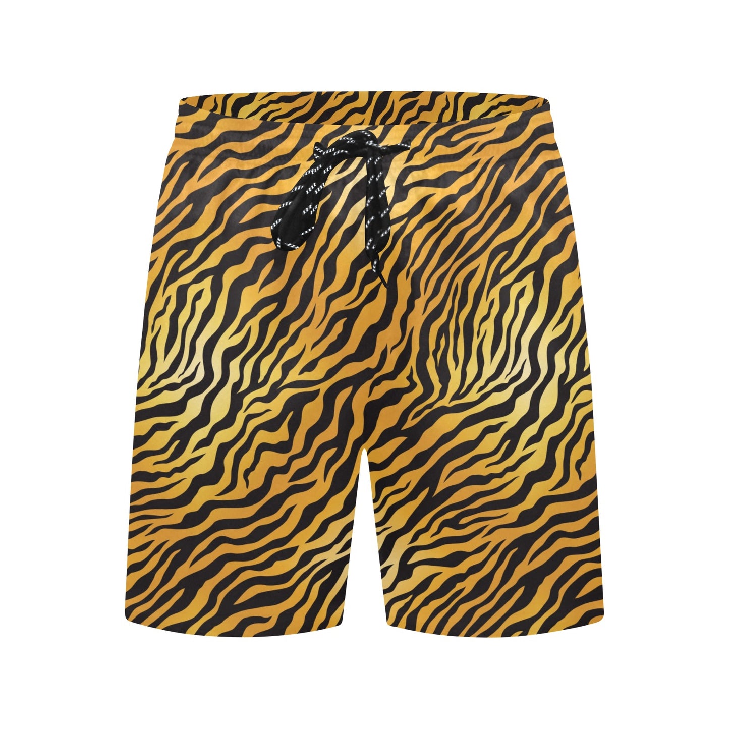 Tiger Print Design LKS302 Men's Swim Trunks Beach Shorts