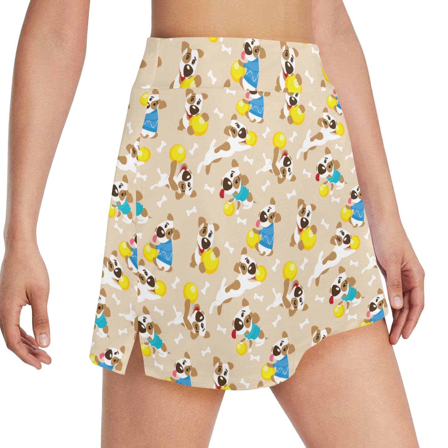 Russell Terriers Cute Print Design LKS304 17" Golf & Pickleball Skort with Pockets