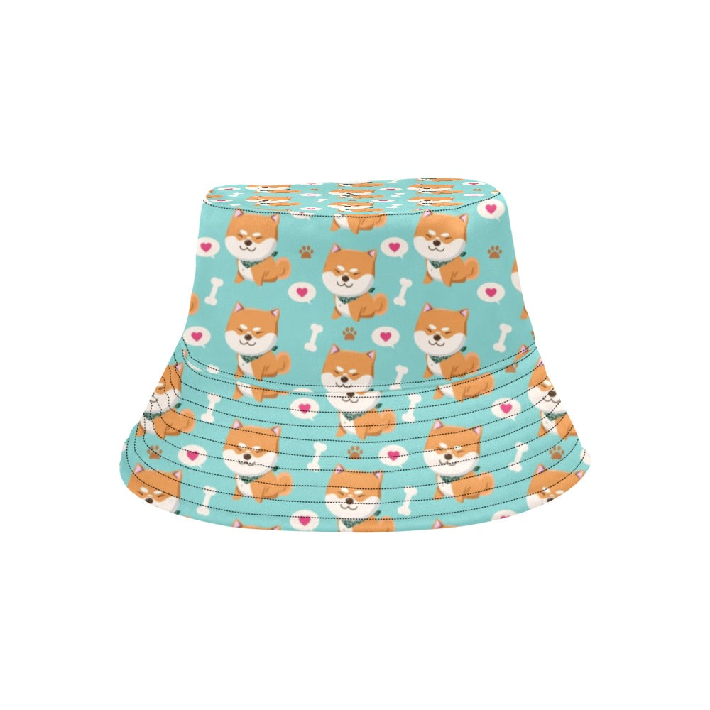 Shiba Inu Print Design LKS3013 Unisex Bucket Hat