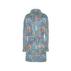 Seaweed Print Design LKS304 Women's Fleece Robe