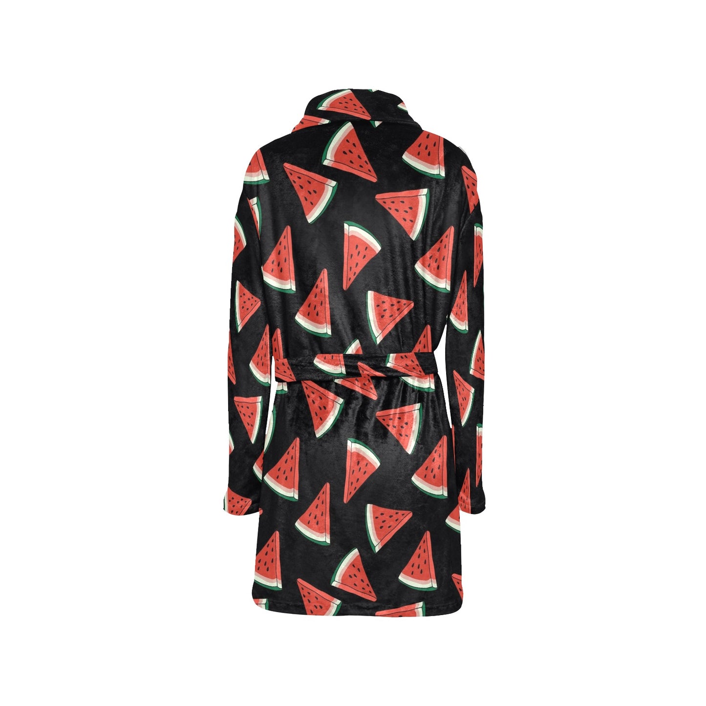 Watermelon Pattern Print Design WM01 Women's Fleece Robe