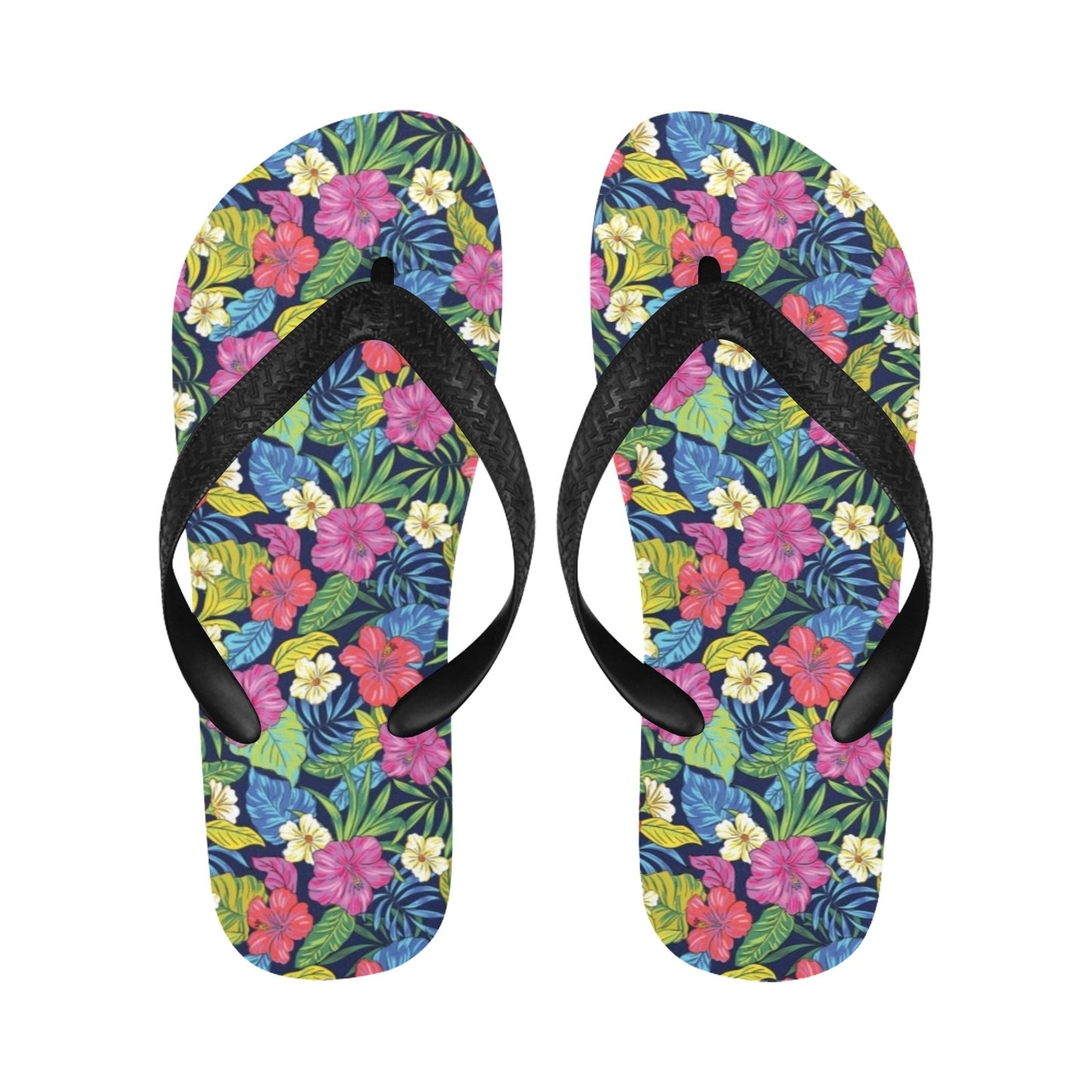 Hibiscus Print Design LKS3010 Flip Flops