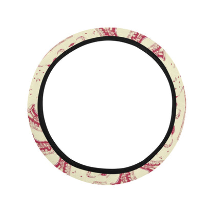 Saxophone Print Design LKS402 Steering Wheel Cover with Elastic Edge