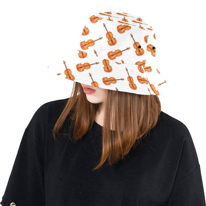 Violin Print Design LKS401 Unisex Bucket Hat