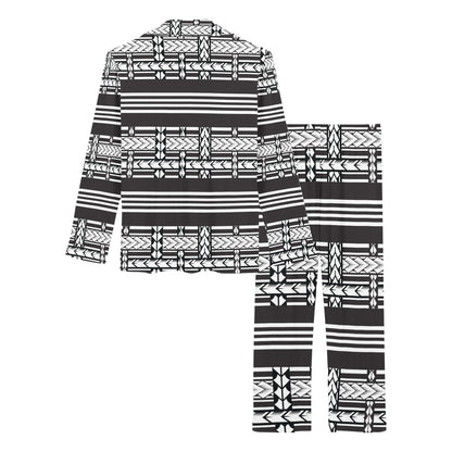 Samoan Tattoo Print Design LKS304 Women's Long Pajama Set