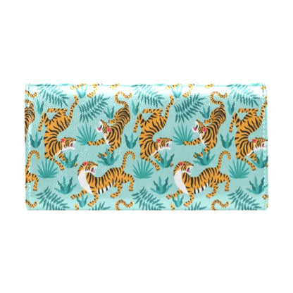 Tiger Print Design LKS304 Women's Trifold Wallet