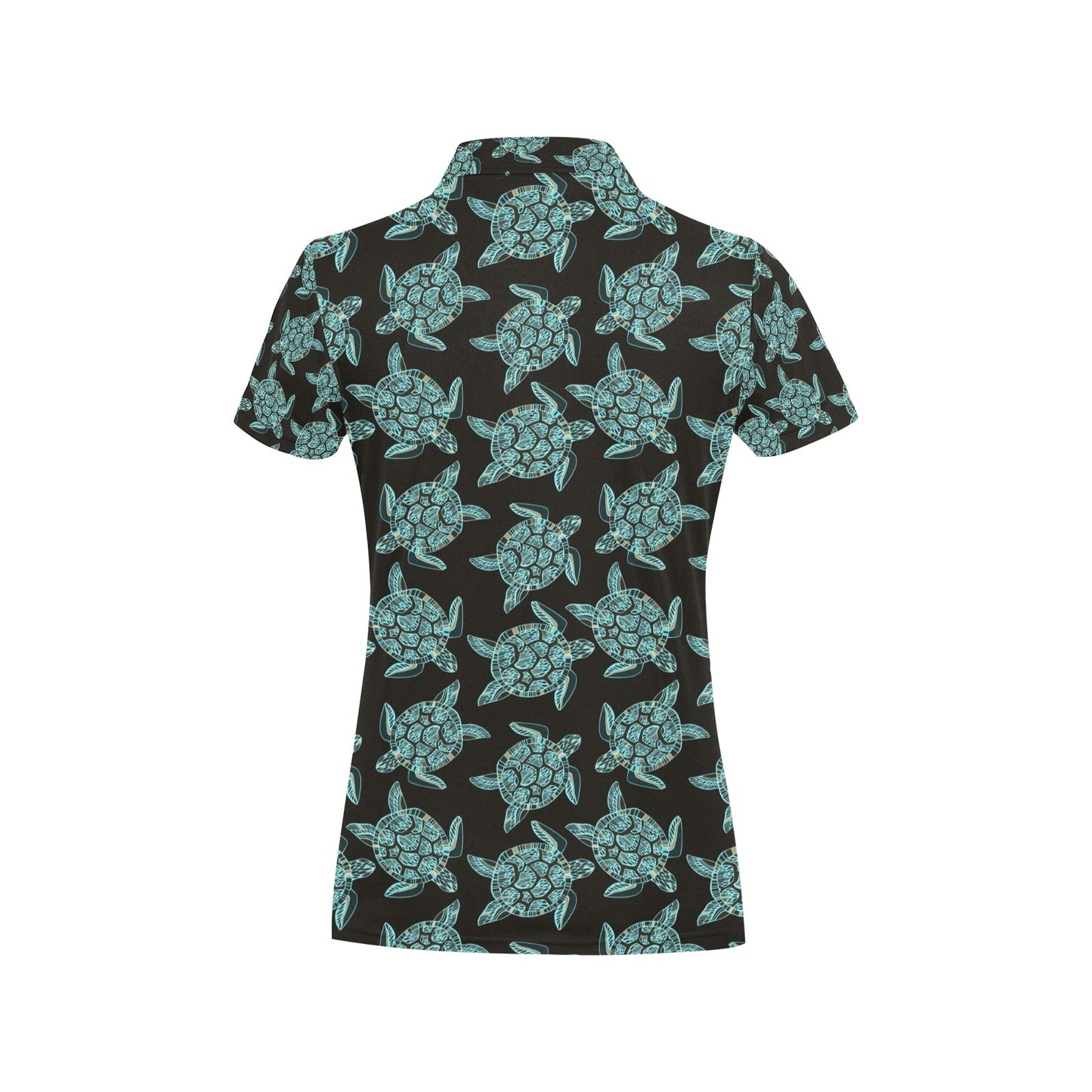 Sea Turtle Print Design LKS302 Women's Polo Shirt