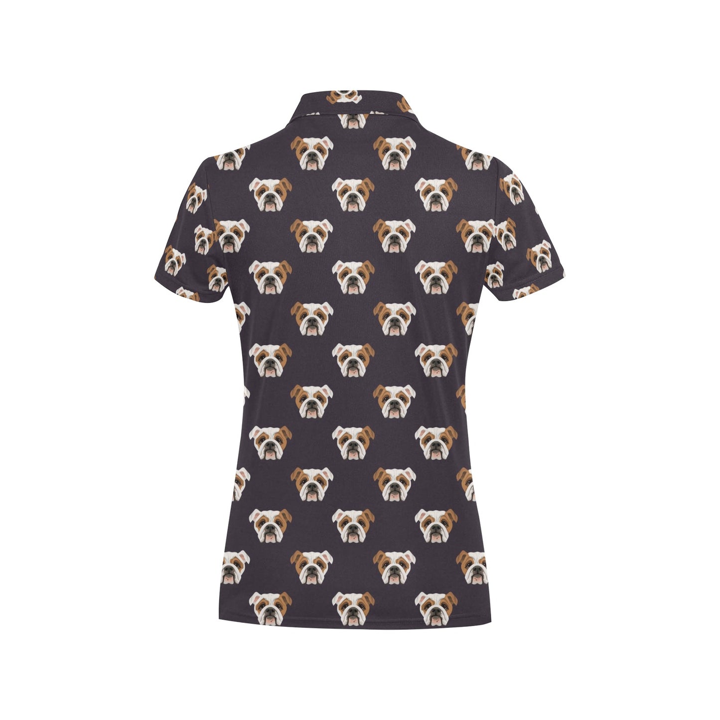 Bulldogs Pattern Print Design 03 Women's Polo Shirt
