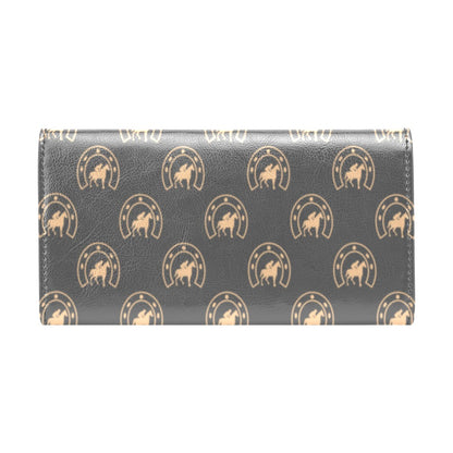 Horseshoe Print Design LKS306 Women's Trifold Wallet