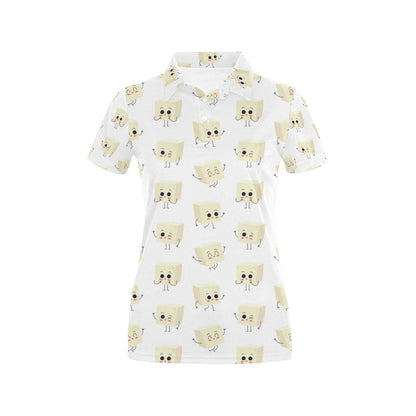 Tofu Print Design LKS301 Women's Polo Shirt