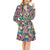 Hibiscus Print Design LKS3010 Women's Fleece Robe