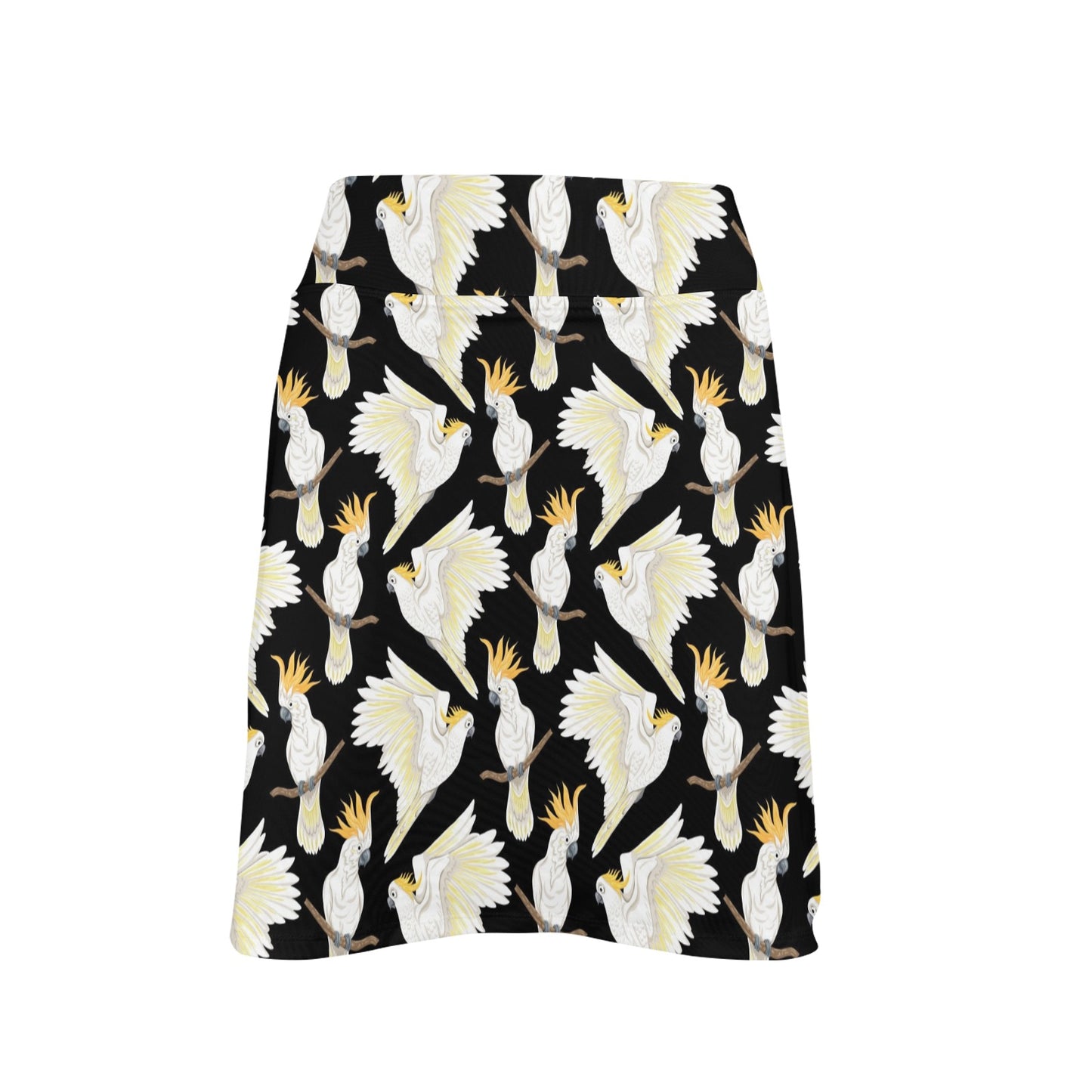 Cockatoo Print Design LKS402 17" Golf & Pickleball Skort with Pockets