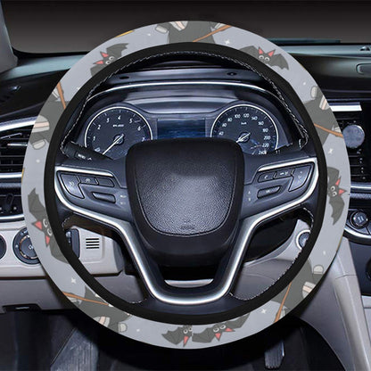 Witch Print Design LKS307 Steering Wheel Cover with Elastic Edge