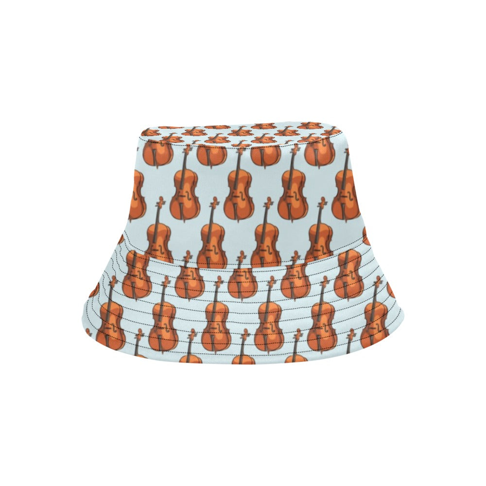 Violin Print Design LKS406 Unisex Bucket Hat