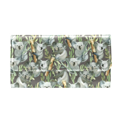 Koala Pattern Design Print Women's Trifold Wallet