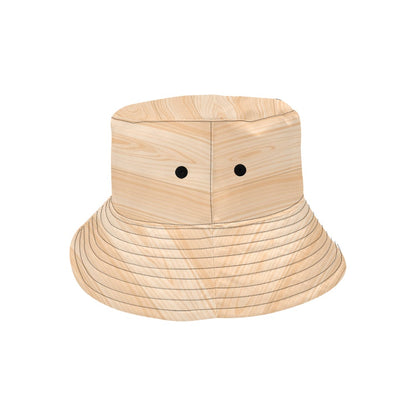 Wood Texture Print Design LKS302 Unisex Bucket Hat