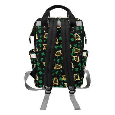 Harp Print Design LKS402 Diaper Bag Backpack