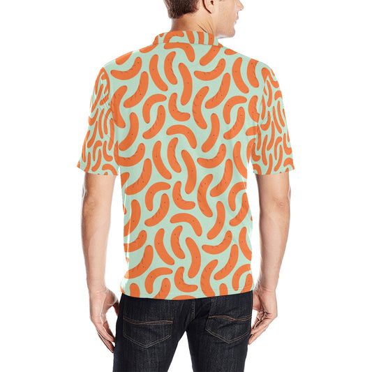 Sausage Print Design LKS304 Men Polo Shirt