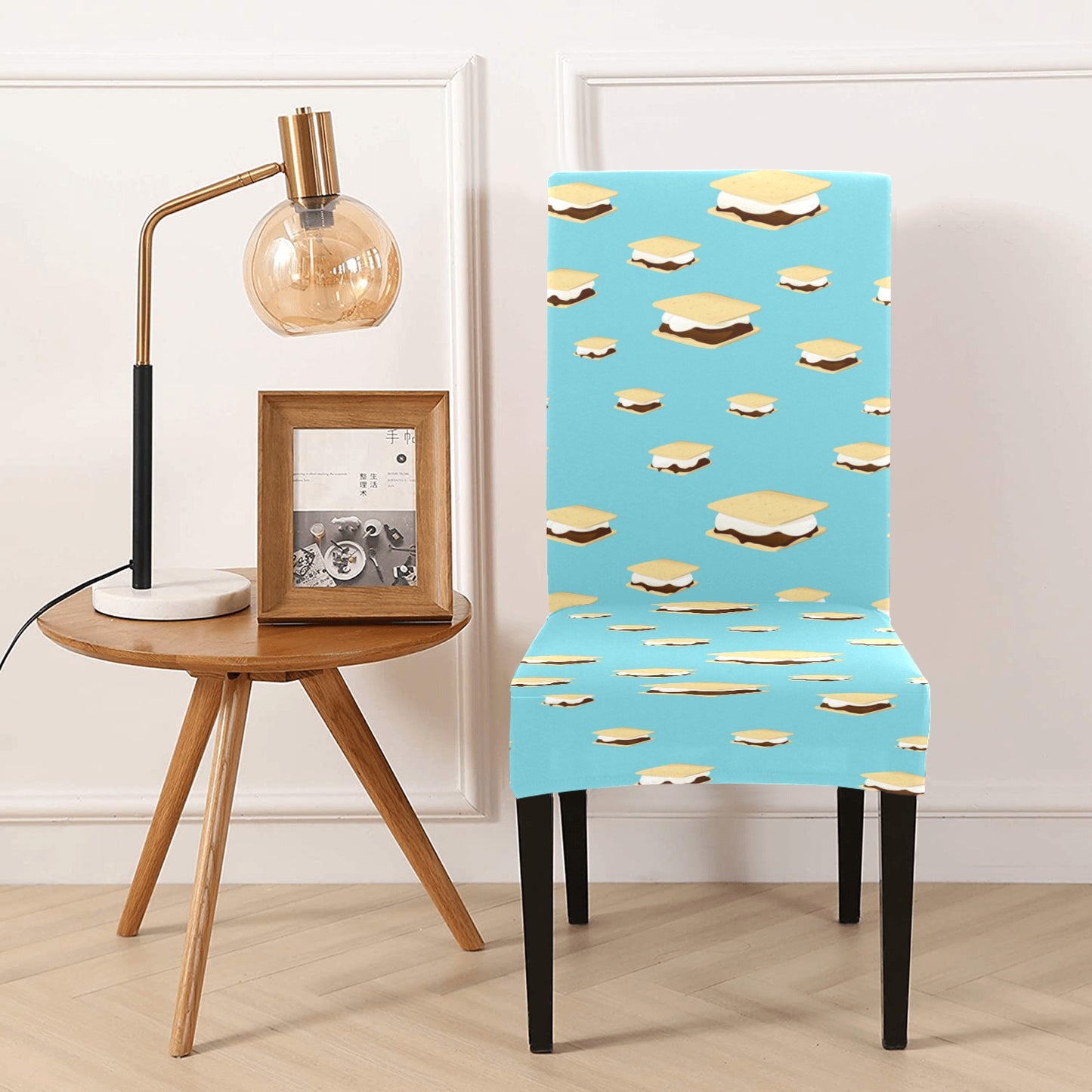 S_Mores Print Design LKS302 Dining Chair Slipcover