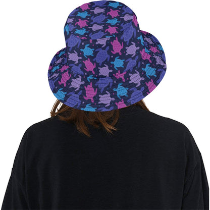 Sea Turtle Print Design LKS309 Unisex Bucket Hat