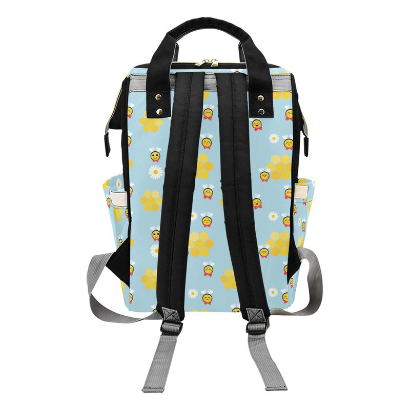 Bee Cute Print Design LKS304 Diaper Bag Backpack