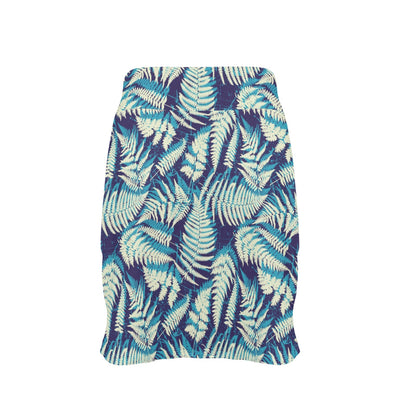 Fern Leave Summer Print Pattern 17" Golf & Pickleball Skort with Pockets