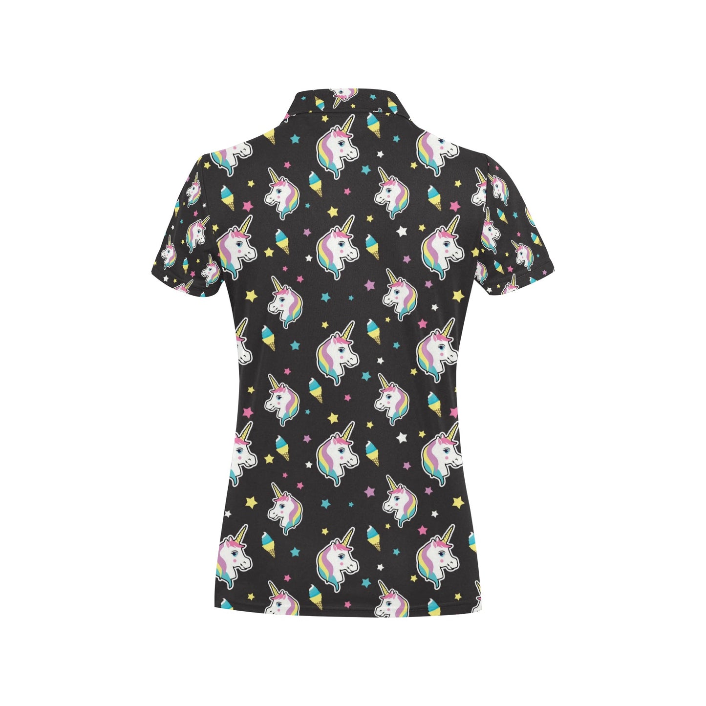 Unicorn Print Design LKS302 Women's Polo Shirt