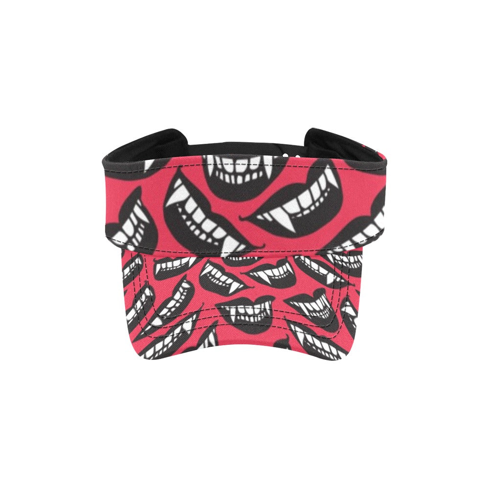 Vampire Lips Print Design LKS305 Unisex Sun Visor