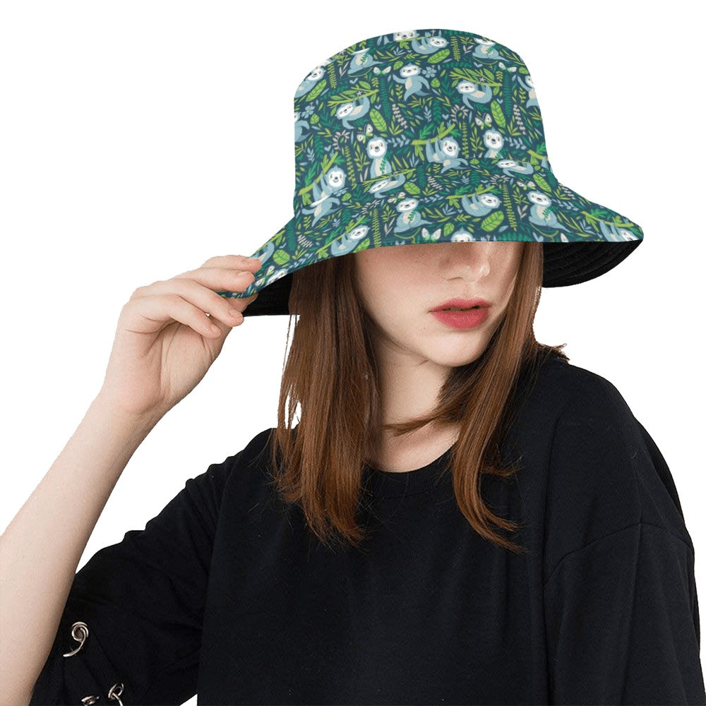 Sloth Print Design LKS304 Unisex Bucket Hat
