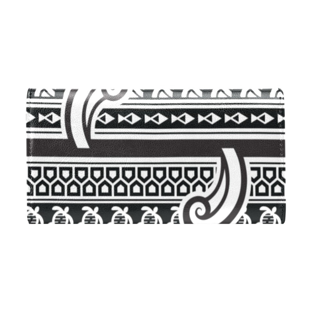 Samoan Style Print Design LKS305 Women's Trifold Wallet