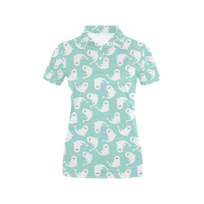 Sea Lion Print Design LKS401 Women's Polo Shirt