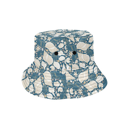 Seashell Print Design LKS308 Unisex Bucket Hat