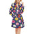 Hibiscus Colorful Print Design LKS301 Women's Fleece Robe