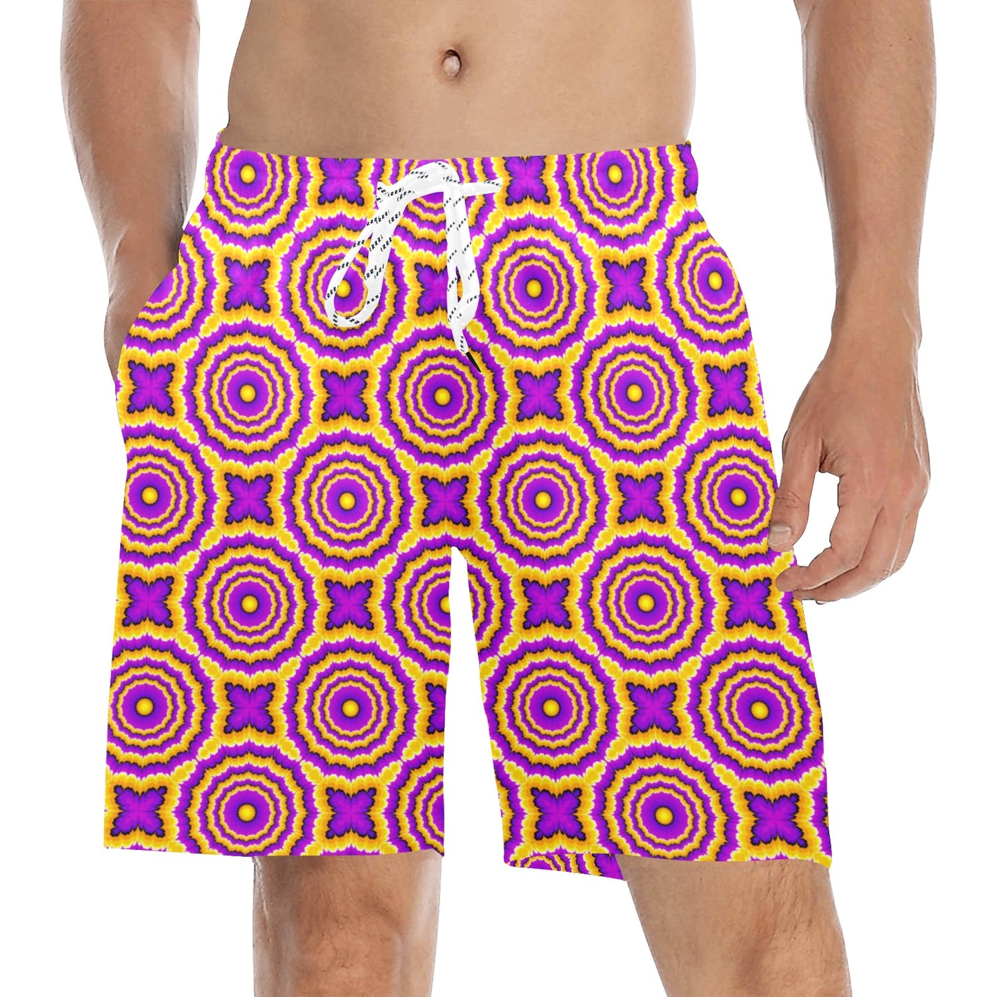 Optical illusion Expansion Men's Swim Trunks Beach Shorts