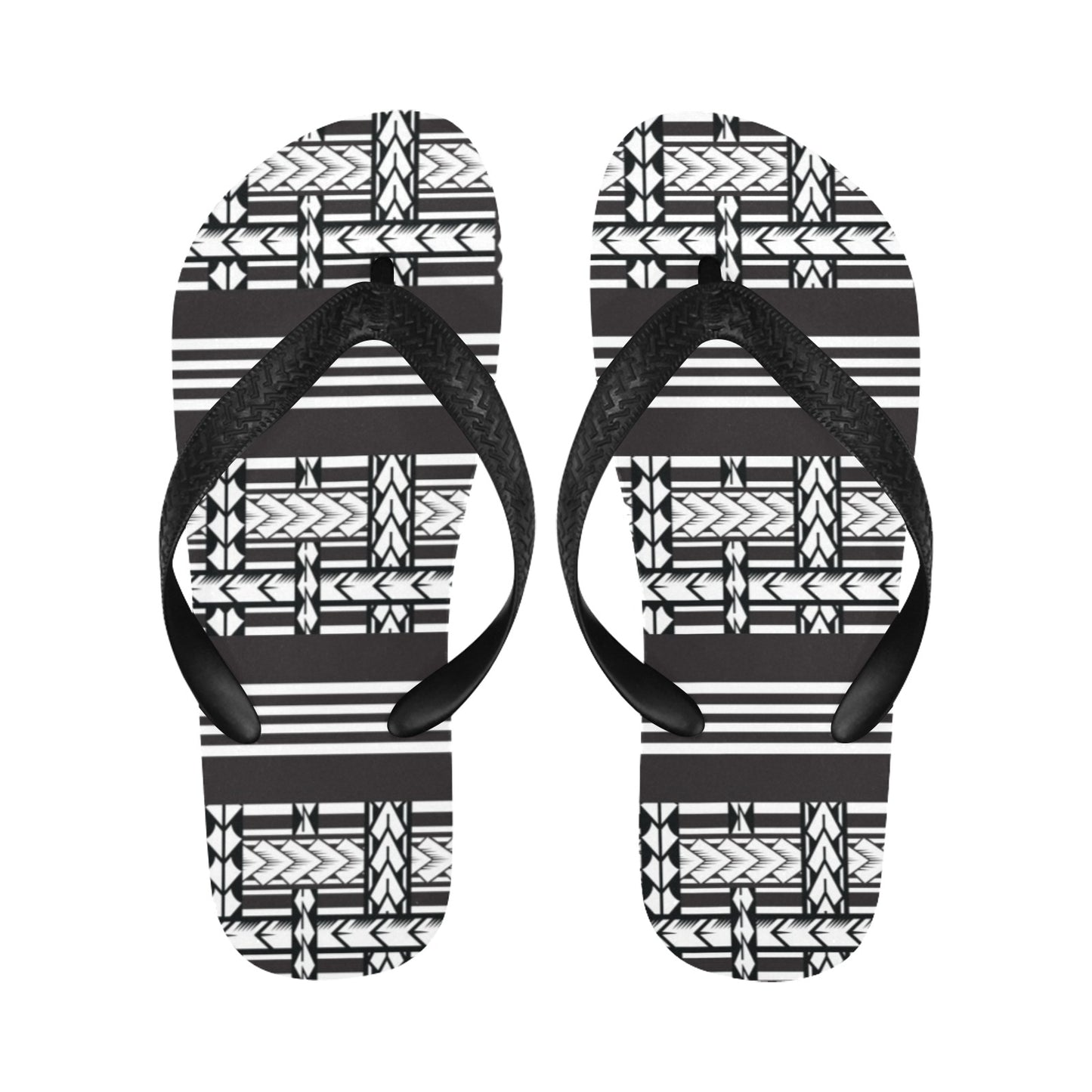 Samoan Tattoo Print Design LKS304 Flip Flops