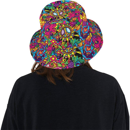 Trippy Print Design LKS304 Unisex Bucket Hat