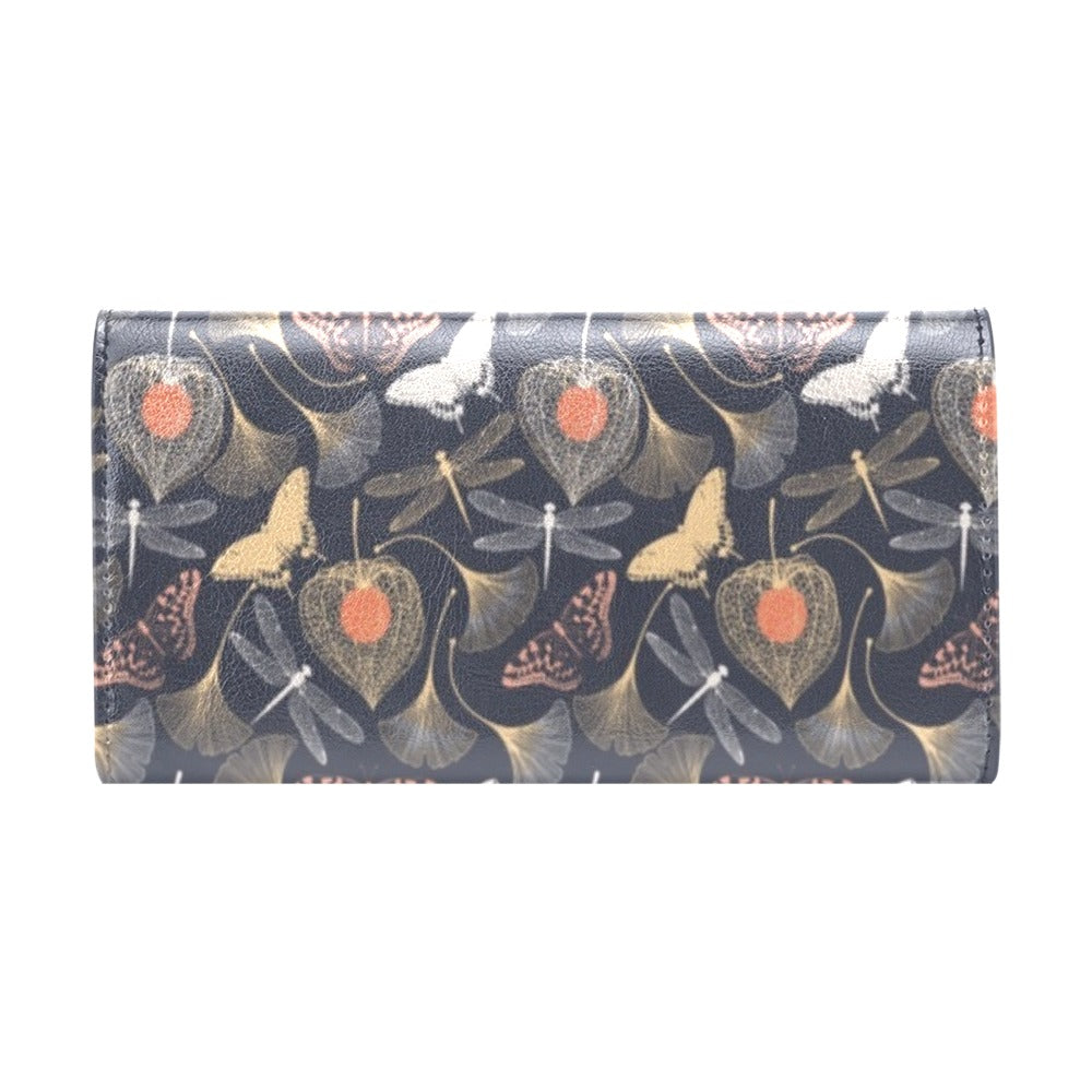 Dragonfly Print Design LKS404 Women's Trifold Wallet