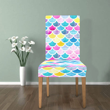 Scales Print Design LKS402 Dining Chair Slipcover