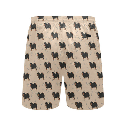 Tibetan Mastiffs Print Design LKS301 Men's Swim Trunks Beach Shorts
