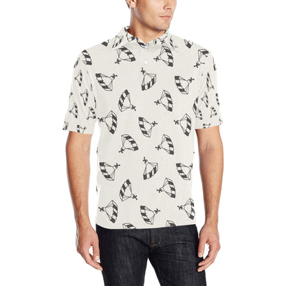 Skydiver Print Design LKS301 Men Polo Shirt