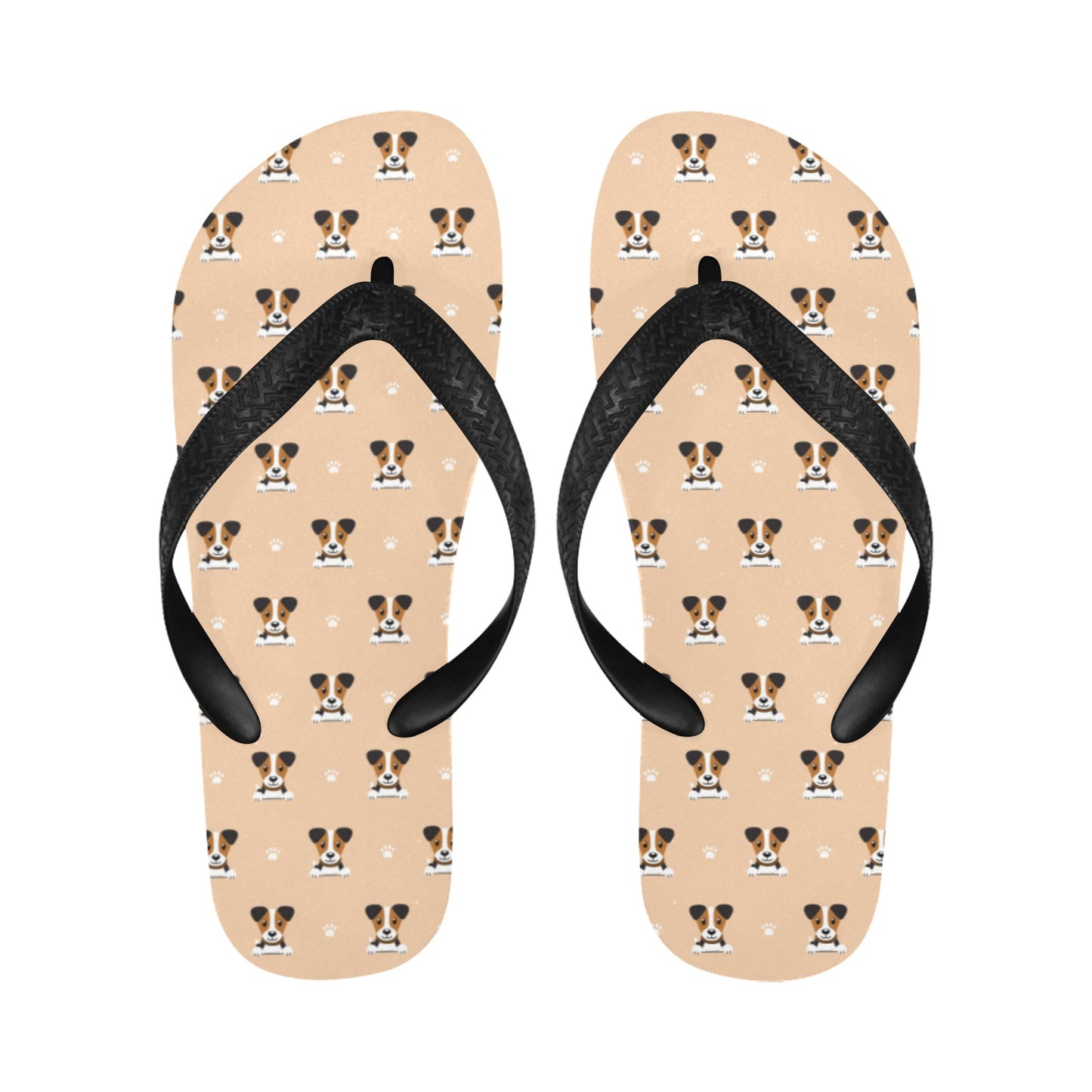 Russell Terriers Print Design LKS3011 Flip Flops
