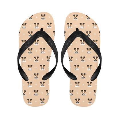 Russell Terriers Print Design LKS3011 Flip Flops