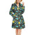 Science Print Design LKS301 Women's Fleece Robe