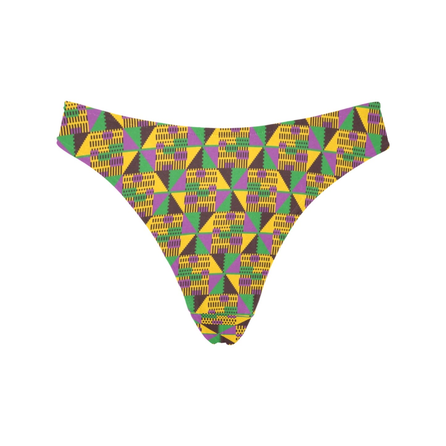 Kente Triangle Design African Print Women's Thongs